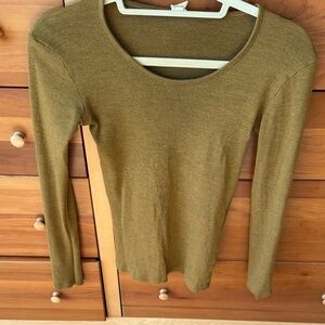 Gold Siskin Engel  Women's Long Sleeve Top
Wool silk